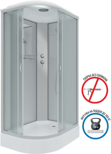 Душевая кабина Niagara Classic 120x80 см правая, асимметричные - фото 2