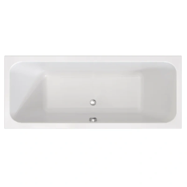 Акриловая ванна Радомир Патрисия 1-01-2-0-1-333К, 185 x 85 см, каркас, фронтальный экран, сифон, слив-перелив автомат в комплекте, белая/хром - фото 2
