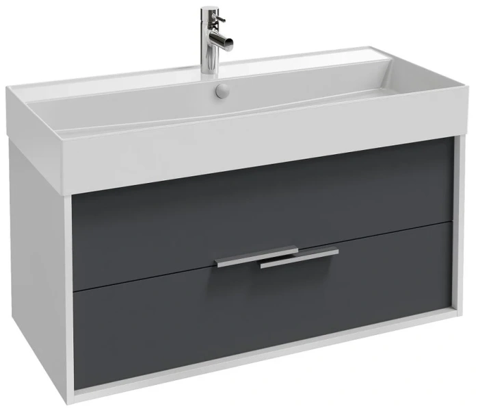 Тумба под раковину подвесная Jacob Delafon Vivienne 100 см с 2 ящиками - фото 1