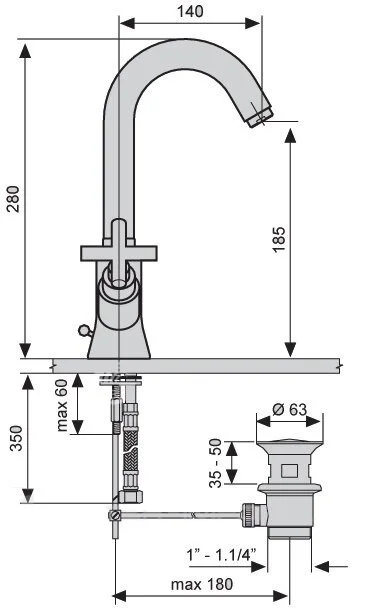 Смеситель для раковины Emmevi Spirit New 31053 - фото 2