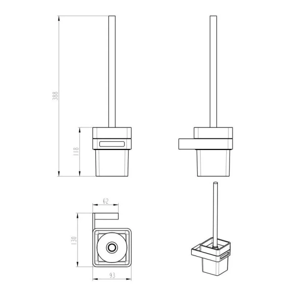 Ершик Boheme Q бронза, современные, hi-tech - фото 2