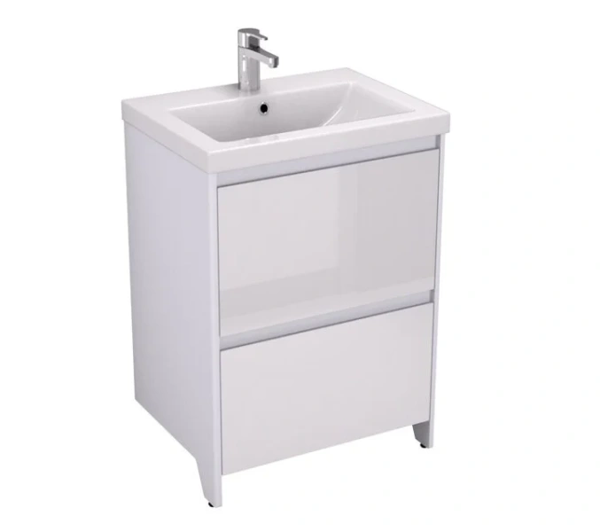 Тумба с раковиной напольная Velvex Klaufs tnKLA.60.2Y-61 60 см с ящиками