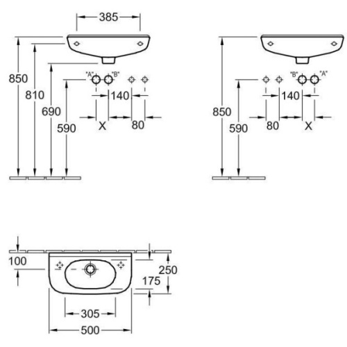 Раковина Villeroy&Boch O.novo 536150 - фото 4