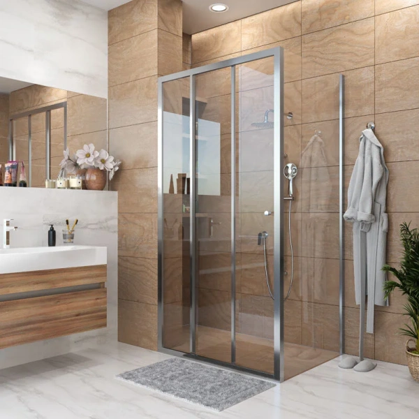 Душевой уголок Grossman Falcon 90x80 см двери раздвижные - фото 3