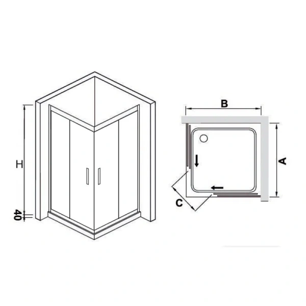 Душевой уголок RGW Hotel RGW HO-312 110х110 - фото 2