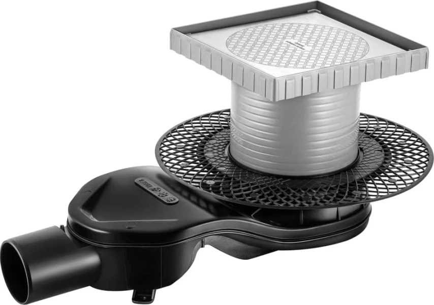 Душевой трап BERGES PLATZ Keramik 15 см хром - фото 1