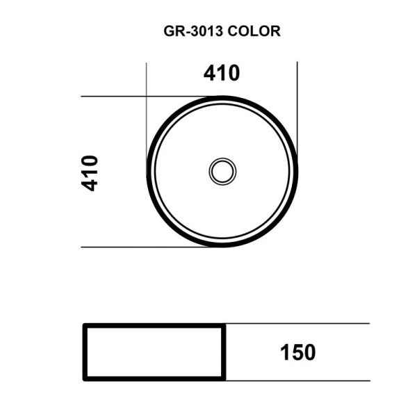 Раковина Grossman GR-3013 40 см накладная - фото 2
