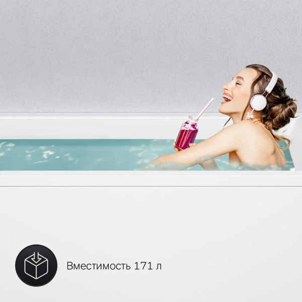 Ванна акриловая Am.Pm Gem W90A-170-070W-A1 170х70 см с каркасом, белые - фото 8