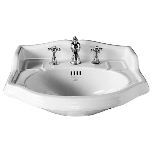 Раковина Simas Arcade 59 см белая, с 3 отверстиями под смеситель - фото 1