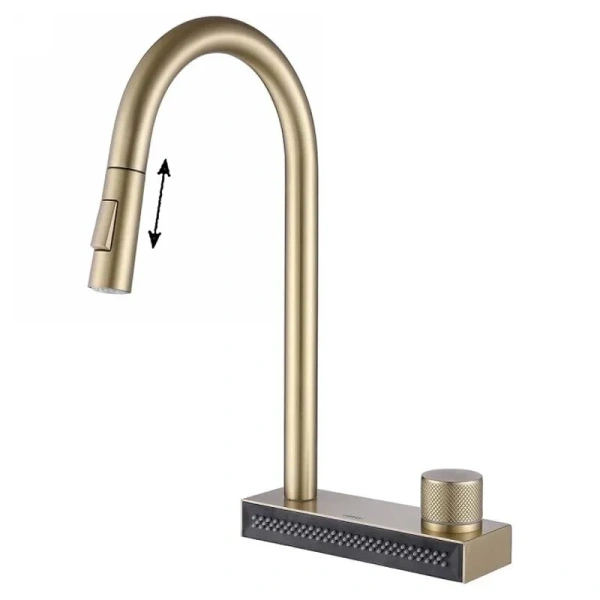 Смеситель для кухни Abber Wasser Kreis AF8114 с выдвижной лейкой