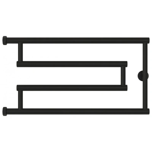 Полотенцесушитель водяной Сунержа High-Tech+ 65х32 см черный матовый, черный - фото 3