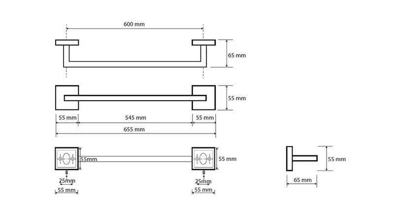 Полотенцедержатель Bemeta Beta хром - фото 2