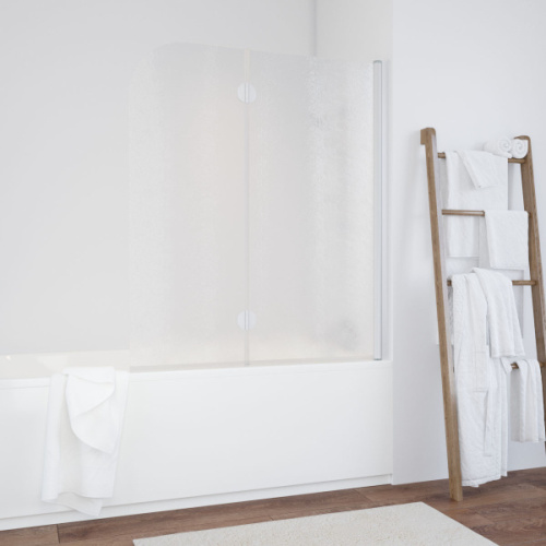 Душевая шторка на ванную стекло шиншилла Vegas-glass E2V 120 02 R - фото 41