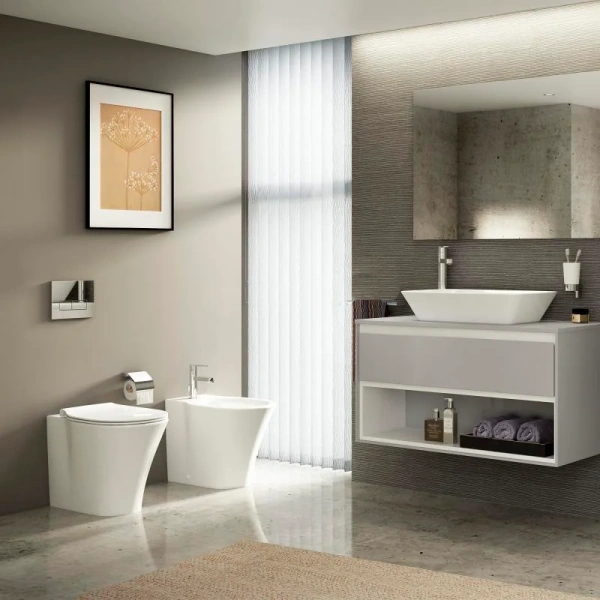 Биде напольное Ideal Standard Connect Air белое - фото 2