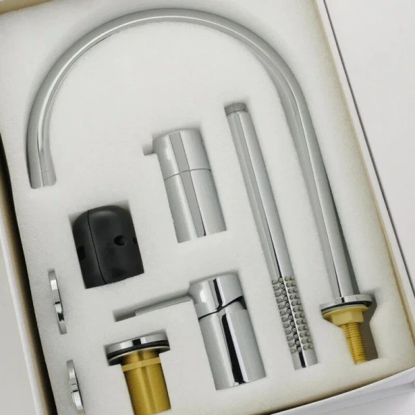 Смеситель для ванны Migliore Fortis хром, с 4 монтажными отверстиями - фото 9