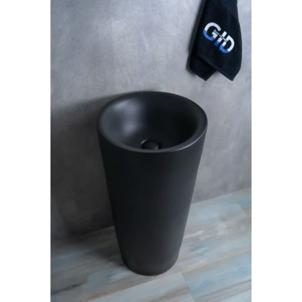 Раковина напольная GID Autonomo Nb130bg 40 см черный графит - фото 2