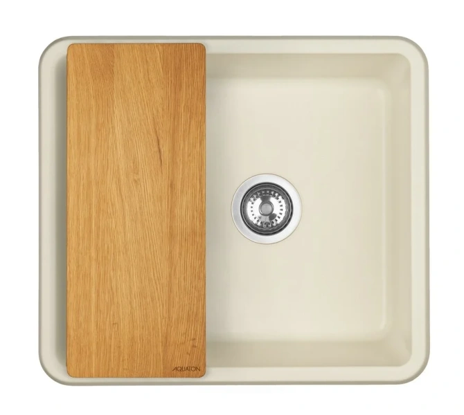 Мойка для кухни Акватон Беллис 57 см жемчуг, прямоугольной формы - фото 4