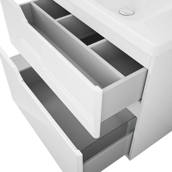 Тумба под раковину подвесная OWL 1975 Hella stor 80 см белая, 80 см - фото 6