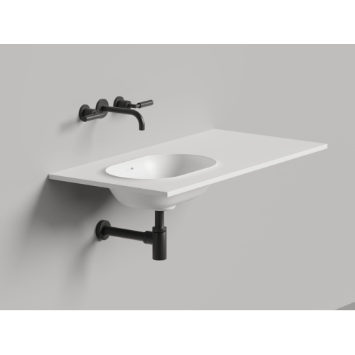 Раковина Salini Onda Edge Oval 200 см белый матовый - фото 3