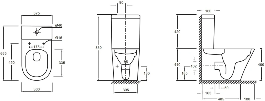 Бачок для унитаза Jacob Delafon Rodin+ с нижним подводом воды, в наличии index_1 - фото 4