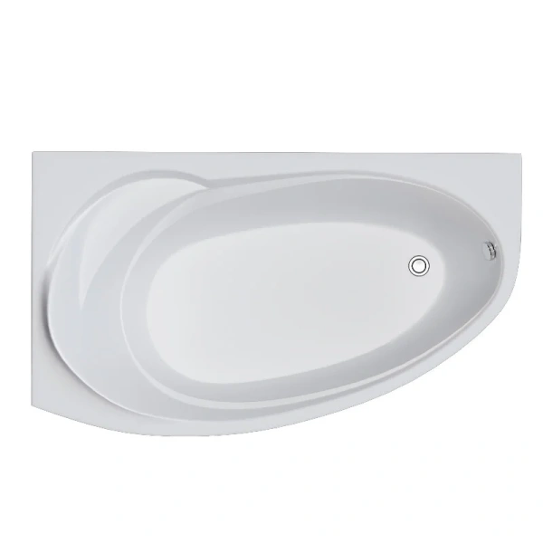 Ванна акриловая 1MarKa Julianna 01дж1710лкс2+/01дж1710пкс2+, 170 x 100 см, левая/правая, цвет белый - фото 4