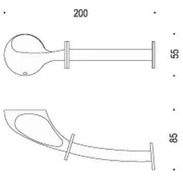 Бумагодержатель Colombo Melo хром, современные, hi-tech - фото 2