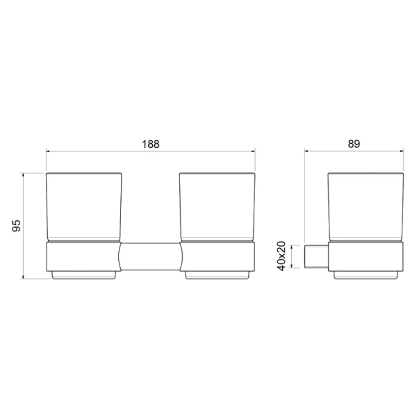 Стакан для ванной Timo Luiro золото матовое - фото 3