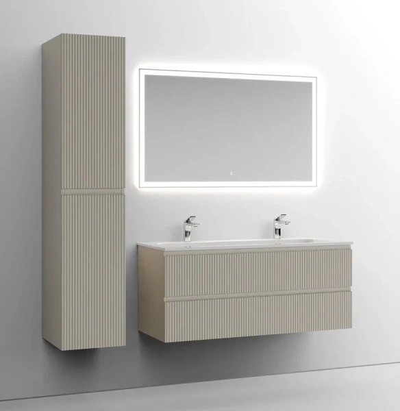 Тумба под раковину подвесная Sancos Snob T 120 см beige soft, окрашенные - фото 9