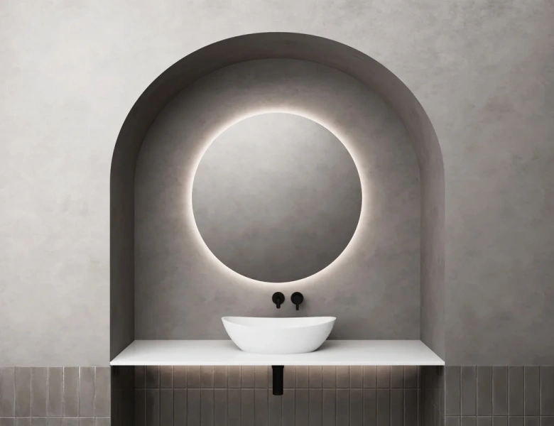 Раковина Salini Noemi 56 см глянцевая, в форме чаши, круглой формы - фото 5