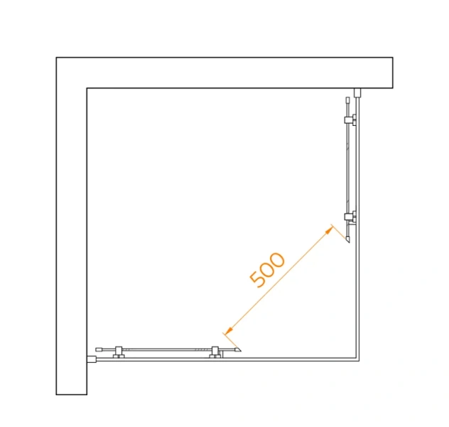 Душевой уголок RGW Passage PA-030 90x90 см профиль хром, стекло матовое - фото 3