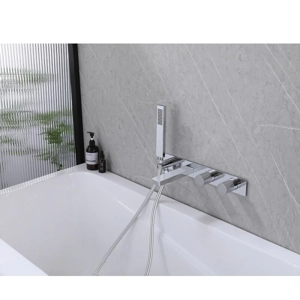 Смеситель для ванны Abber Rund хром, современные, hi-tech - фото 3