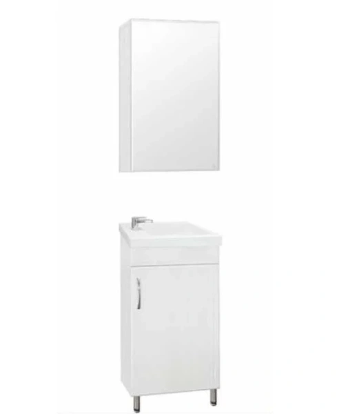 Тумба с раковиной напольная Style Line Эко Стандарт ЛС-00000307 40 см с дверцами, белая - фото 7