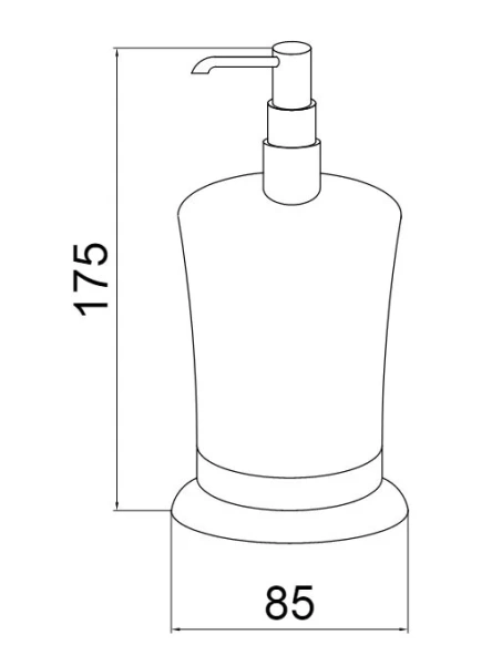 Дозатор для мыла Boheme Brillante настольный, классические, ретро, с кристаллами swarovski, декорированные - фото 2