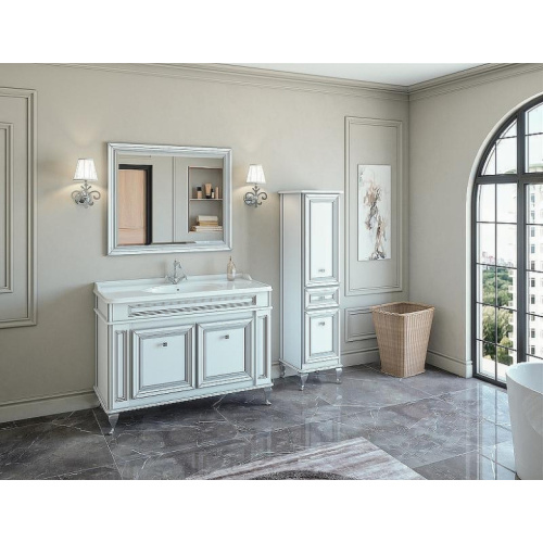 Шкаф-пенал напольный Caprigo Fresco 40 см Bianco, напольные - фото 5