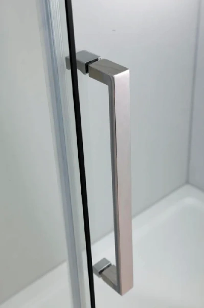 Душевая дверь в нишу Black&White Stellar Wind 120 см стекло прозрачное, раздвижные - фото 6