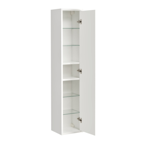 Шкаф-пенал подвесной Акватон Римини 35 см белый глянец, в наличии - фото 2