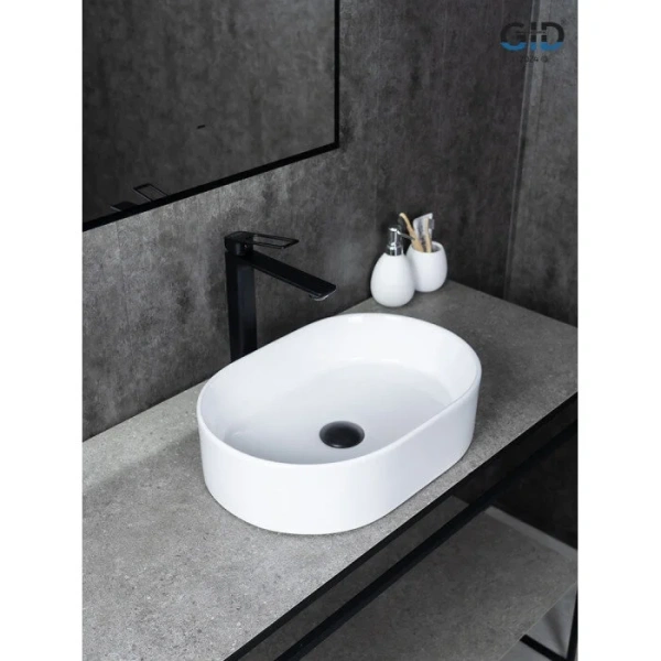 Раковина GID Lago N1330 47 см белая - фото 4