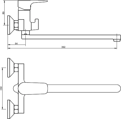 Смеситель универсальный RedBlu by Damixa Origin Evo 789500000, настенные - фото 6