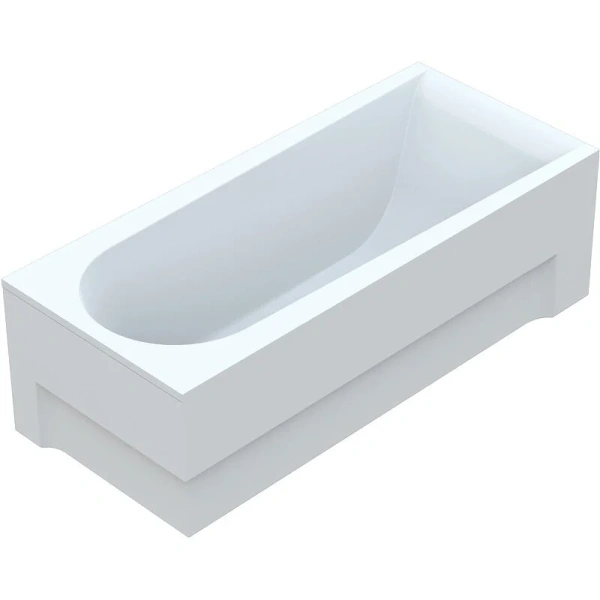 Ванна акриловая Vayer Boomerang Гл000010856 180 х 80 см, белая, прямоугольные - фото 5