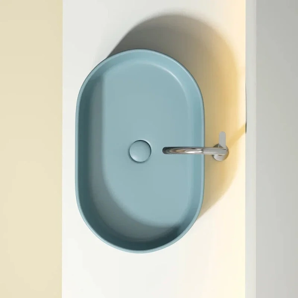Раковина Ceramicanova Element 60 см зеленая, в форме чаши, круглой формы - фото 5