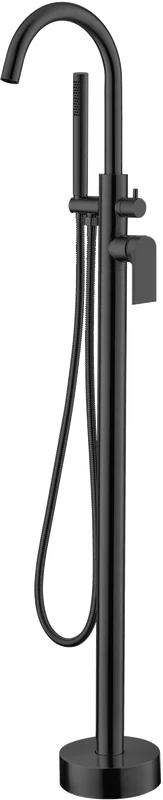 Смеситель для ванны BelBagno Nova напольный черный матовый - фото 1