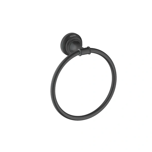Полотенцедержатель Акватек Классик черный матовый - фото 1