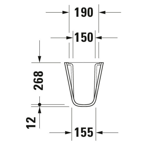 Раковина Duravit D-code 105 см белая - фото 3