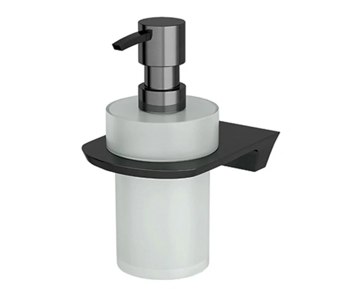 Дозатор для мыла WasserKRAFT Wiese оружейная сталь - фото 1