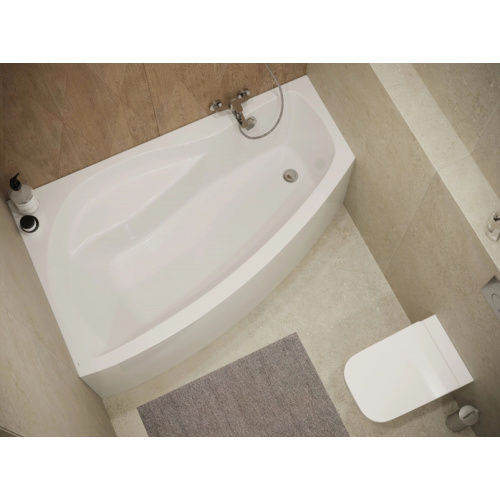 Ванна акриловая  Santek Майорка 150х90 без гидромассажа левосторонняя, современныe, hi-tech - фото 3