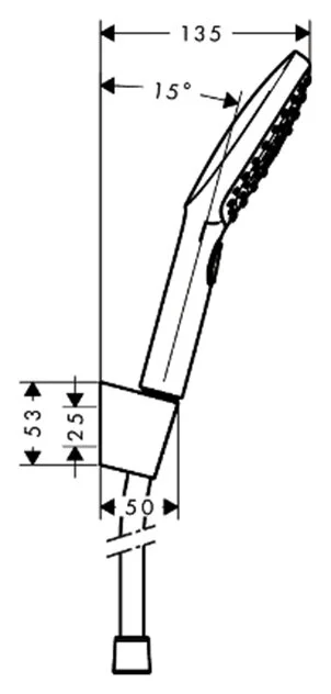 Душевой комплект Hansgrohe Raindance Select E 26720 с тремя режимами струи - фото 2