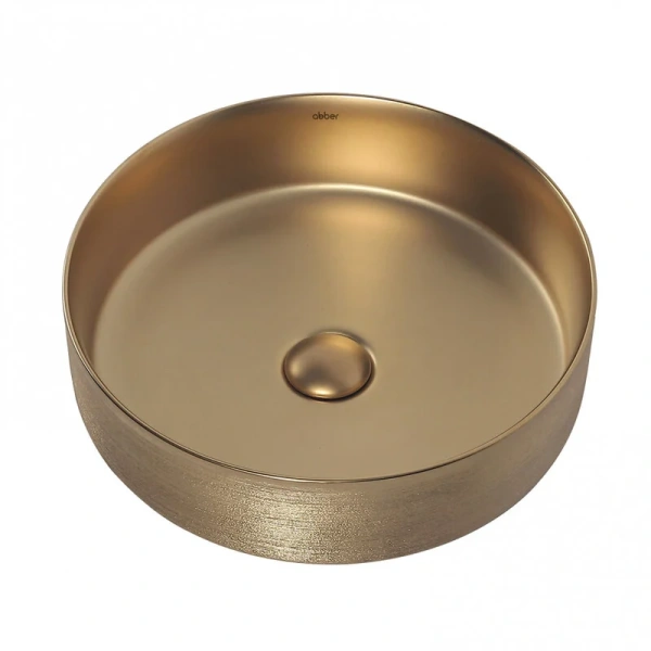 Раковина Abber Bequem 40 см золото матовое, другие - фото 4