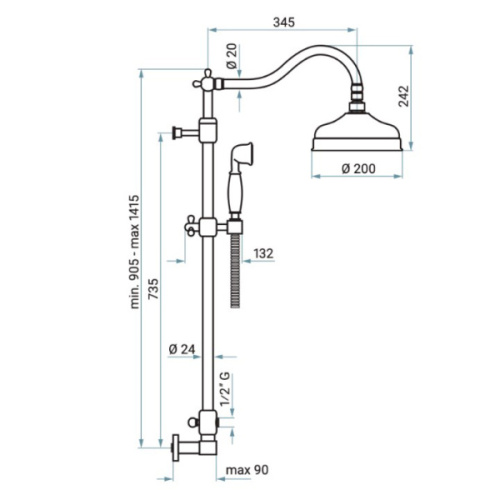 Душевая система Emmevi C02618I - фото 3
