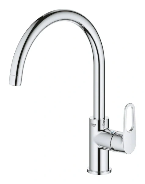 Смеситель для кухни Grohe BauFlow с высоким изливом хром, высокие, округлая форма - фото 5
