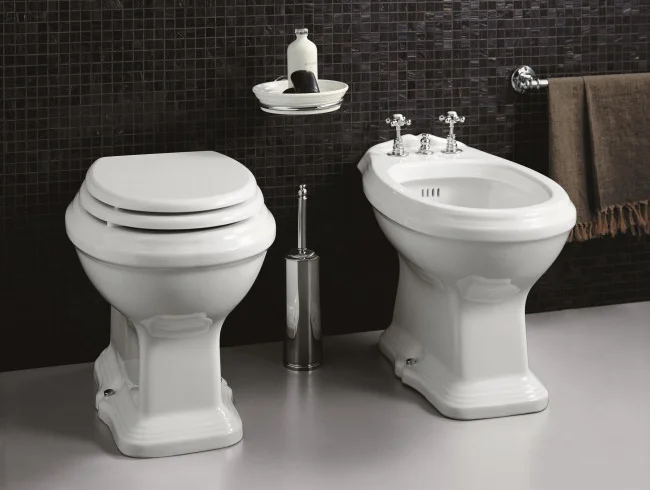 Биде напольное Simas Arcade белое, современные, hi-tech - фото 2